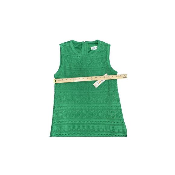 Eliza J Green Lace Sheath Dress Size Small Sleeveless Zip Cotton. New - Picture 5 of 6